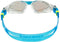 Aquasphere Kayenne - Zwembril - Volwassenen - Blue Titanium Mirrored Lens - Transparant/Turquoise