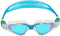 Aquasphere Kayenne - Zwembril - Volwassenen - Blue Titanium Mirrored Lens - Transparant/Turquoise