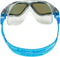 Aquasphere Vista - Zwembril - Volwassenen - Blue Titanium Mirrored Lens - Transparant/Grijs