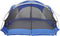 vidaXL - Camping - Muggennet - met - Deuren - Blauw - voor - 10 - Personen - - - Waterdicht