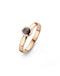 Casa Jewelry Ring Pom Grey S 56 - Aanschuifring - Parelmoer 5mm - Rosé Verguld