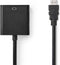 Nedis N CCGP34900BK02 - HDMI naar VGA Kabel - 20cm - Zwart