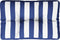 vidaXL - Palletkussen - gestreept - 50x40x12 - cm - stof - blauw - en - wit