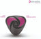 Mystim - Hearts Desire eStim Lay-On Vibrator Zwart
