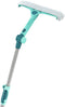 Leifheit 51120 - Raamwisser 4in1 - Telescoopsteel 110-190 cm - Wisbreedte 32 cm - Turquoise Grijs
