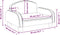 vidaXL Kinderbank 50x40x30 cm stof donkergrijs