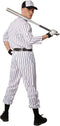 Dressforfun Herenkostuum baseball XXL - Verkleedkleding - Gestreept shirt en broek