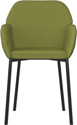 vidaXL - Eetkamerstoelen - 2 - st - fluweel - lichtgroen