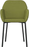 vidaXL - Eetkamerstoelen - 2 - st - fluweel - lichtgroen