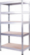 AR Shelving rek Rivet Stabil, ft 180 x 90 x 40 cm, 5 legborden uit HDF, gegalvaniseerd