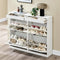 SoBuy FSR79-WG - Schoenenkast 4 kleppen - 16 paar - Wit