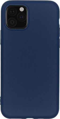 iMoshion Hoesje Geschikt voor iPhone 11 Pro Hoesje Siliconen - iMoshion Color Backcover - Donkerblauw
