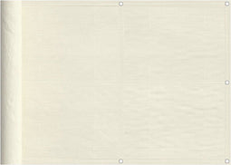 vidaXL - Balkonscherm - 75x800 - cm - 100% - oxford - polyester - crèmekleurig