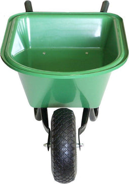 Kunststof speelgoed kruiwagen groen 60 cm voor kinderen - Buitenspeelgoed - Kindertuingereedschap