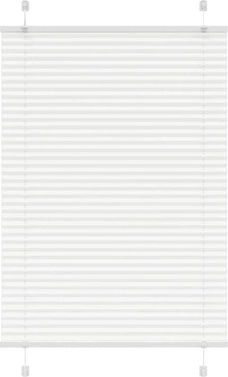 vidaXL - Plissé - rolgordijn - 90x150 - cm - stofbreedte - 89,4 - cm - polyester - wit