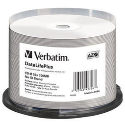 Verbatim CD-R AZO 700MB 52X SP THERMAL PRINTABLE - Rohling