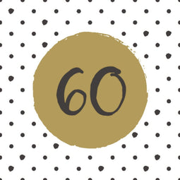 Duni Servetten 60 33x33 cm 20 Stuks Goud/Wit/Zwart