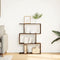 vidaXL - Kamerscherm - / - boekenkast - 3-laags - 70x24x97 - cm - hout - gerookt - eik