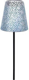 Solarlamp - GARDEN ID Zilver - Ø12 h70 cm - Levensduur batterij 6-8 uur - Stabiliserende voet - Aan/uit knop - AAA batterij.
