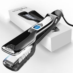 Sansbeauté® Stoomstijltang - Professionele Stijltang - 5 Temperatuurinstellingen - Zwart