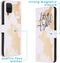 iMoshion Hoesje Geschikt voor Samsung Galaxy A12 Hoesje Met Pasjeshouder - iMoshion Design Softcase Bookcase - Wit / Meerkleurig / Goud / Let's Go Travel White