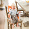 Grow-With-Me 4-in-1 kinderstoel, aanpasbare, ruimtebesparende babystoel, booster en peuterstoel, met herbruikbare onderzetter en vaatwasmachinebestendig dienblad, in vos-design