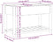 vidaXL - Tuinbak - met - Rek - 115x59x76 - cm - Massief - Houten - Vuurhout