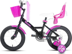 Zinnia Kinderfiets Meisjes 16 Inch Zwart met Zijwieltjes