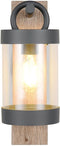 TRIO SAMBESI - Wandlamp - Schemersensor - Hout element - IP44