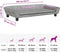 vidaXL - Hondenmand - 100x50x21 - cm - fluweel - lichtgrijs