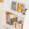 SoBuy KMB47-W - Kinderboekenrek - 3 Opbergvakken - Wit