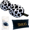 SMUG 3D Slaapmasker met Zwarte Oordopjes en Opbergzakje - 100% Verduisterend - Ergonomisch Oogmasker - Cow Print