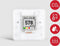 aranet CO₂-meter 0, 0, 0, 600 - 9999, 50, 85, 1100 ppm, °C, %, hPa Met temperatuurmeting
