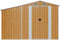 vidaXL - Tuinschuur - 277x93x179 - cm - gegalvaniseerd - staal - bruin