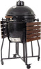 Arbaer Kamado Barbecue Large Ø 21 Inch - Houtskool BBQ - Met Frame - Keramische Schaal - Zwart