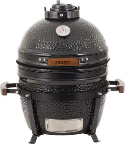 Arbaer Kamado Barbecue Medium Ø 16 Inch - Houtskool BBQ - Tafelmodel BBQ Met Frame - Keramisch Zwart
