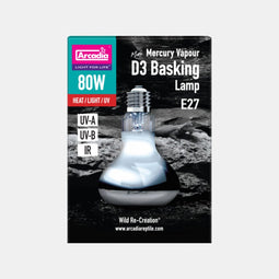 Arcadia 2Nd Generation Mini D3 Uv Basking Lamp 80 W
