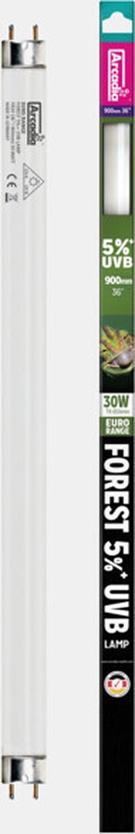 Arcadia Euro-Range Forest 5% Uv T8 Lamp 90Cm 30 Watt