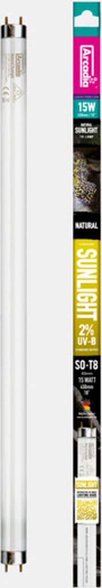 Arcadia Natural Sunlight 2% Uvb T8 45Cm 15 Watt