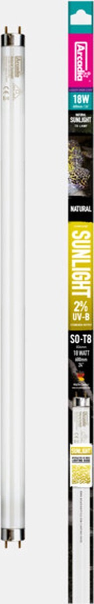 Arcadia Natural Sunlight 2% Uvb T8 60Cm 18 Watt
