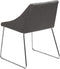 ARCATA - Eetkamerstoel - Donkergrijs - Polyester
