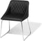 ARCATA - Eetkamerstoel - Zwart - Kunstleer