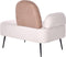 ARCEY - Chaise longue - Beige/Bruin - Linkszijdig - Stof