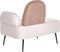 ARCEY - Chaise longue - Beige/Bruin - Rechtszijdig - Stof