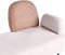 ARCEY - Chaise longue - Beige/Bruin - Rechtszijdig - Stof
