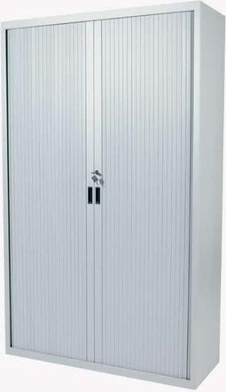 Archiefkast - Claudius PLUS roldeurkast 145x120x45cm wit
