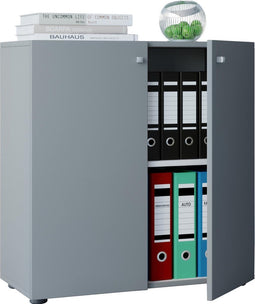 Archiefkast opbergkast Vandol grijs 74 cm hoog