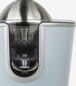 H.Koenig AGR86 - Elektrische citruspers - Krachtige stille motor - Roestvrij staal met pastelblauwe coating