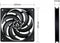 Arctic P12 Slim PMW PST - Ventilatorhuis - 120mm - 42.1 cfm - 300 - 2100 rpm - 0 DB modus - FDB - 4-pin - zwart