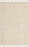 ARDAHAN - Laagpolig vloerkleed - Beige - 140 x 200 cm - Katoen